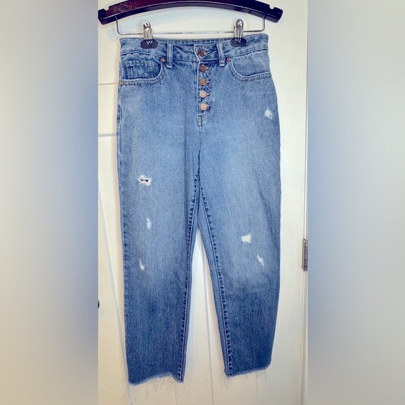Sincerely Jules Button fly Stretchy Denim Size 1/25 D1.2 - Picture 1 of 14
